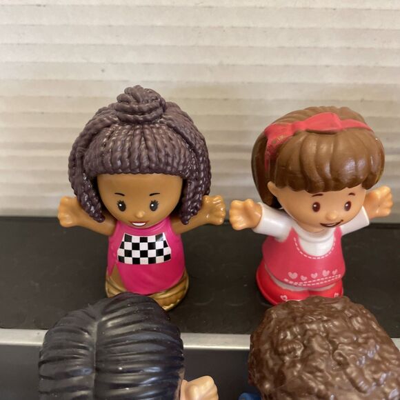 Fisher Price Little People Mixed Figure Lot Of 11 School Children Vitiligo - Picture 2 of 12